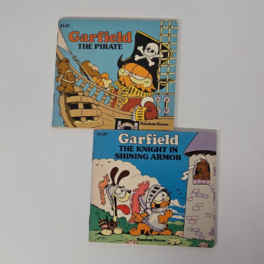 Vntg Garfield Kids Mini Story Book Set (Copyright 1982) GUC